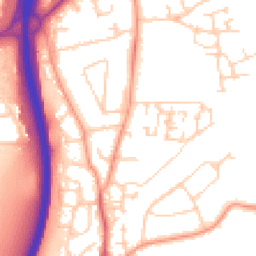 Daytime road noise heatmap for GU10 1DA