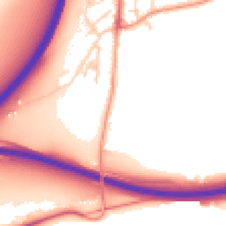 Daytime road noise heatmap for GU10 1DG