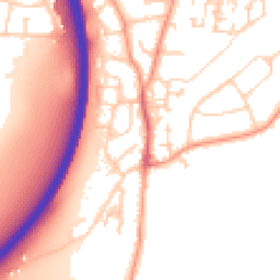 Daytime road noise heatmap for GU10 1ER