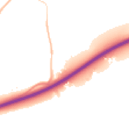Night-time road noise heatmap for GU10 1FG