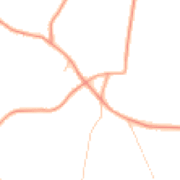 Daytime road noise heatmap for GU10 1LP
