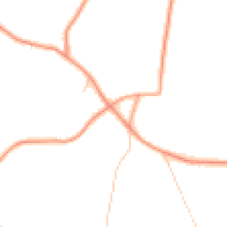 Daytime road noise heatmap for GU10 1LR