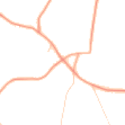 Daytime road noise heatmap for GU10 1LS