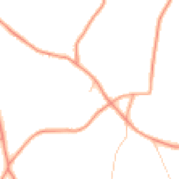 Daytime road noise heatmap for GU10 1LU