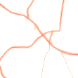 Daytime road noise heatmap for GU10 1LY