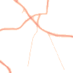 Daytime road noise heatmap for GU10 1NB