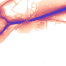 Daytime road noise heatmap for GU10 1NP