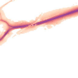 Night-time road noise heatmap for GU10 1NP