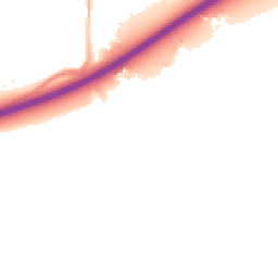 Night-time road noise heatmap for GU10 1PF