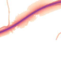 Night-time road noise heatmap for GU10 1QG
