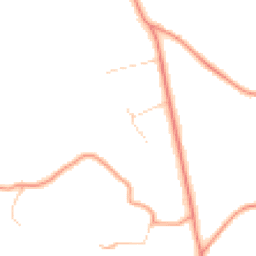 Daytime road noise heatmap for GU10 1QH