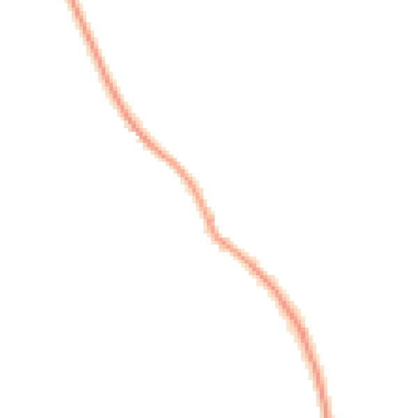 Night-time road noise heatmap for GU10 2JA
