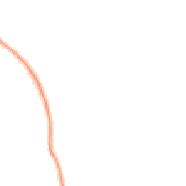 Night-time road noise heatmap for GU10 2PE