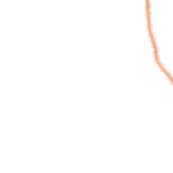 Night-time road noise heatmap for GU10 3AU