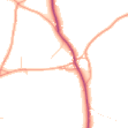 Daytime road noise heatmap for GU10 3DF