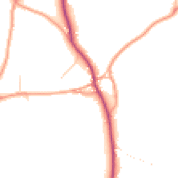Daytime road noise heatmap for GU10 3DG