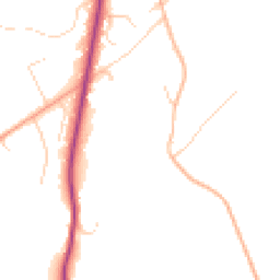 Daytime road noise heatmap for GU10 3HG