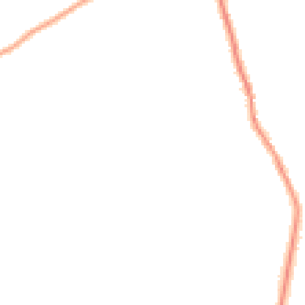 Night-time road noise heatmap for GU10 3LP