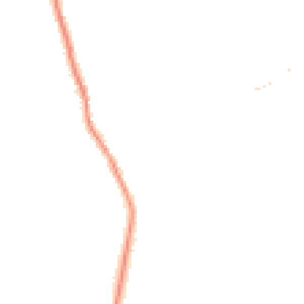 Night-time road noise heatmap for GU10 3PN