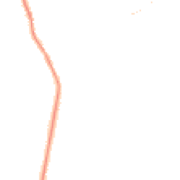 Night-time road noise heatmap for GU10 3PT