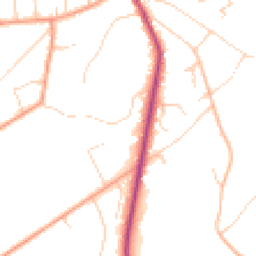 Daytime road noise heatmap for GU10 3QB