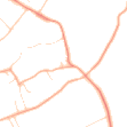 Daytime road noise heatmap for GU10 3QJ