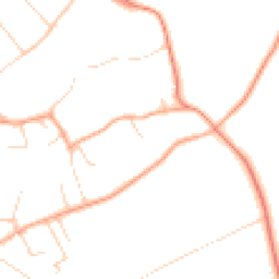 Daytime road noise heatmap for GU10 3RA