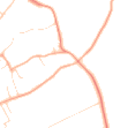 Daytime road noise heatmap for GU10 3RB