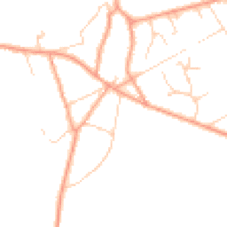 Daytime road noise heatmap for GU10 4AF
