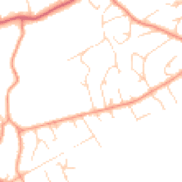 Daytime road noise heatmap for GU10 4AX