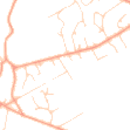Daytime road noise heatmap for GU10 4AZ