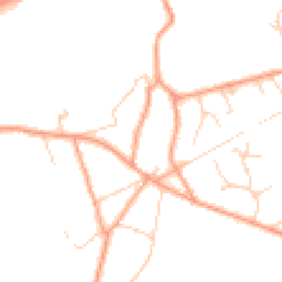 Daytime road noise heatmap for GU10 4BS