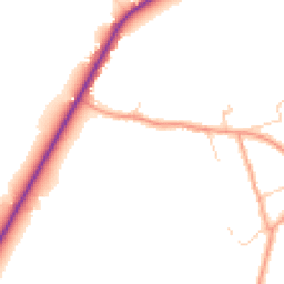Daytime road noise heatmap for GU10 4DR