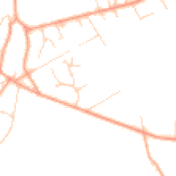 Daytime road noise heatmap for GU10 4EE