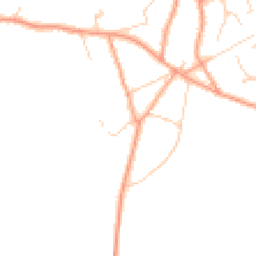 Daytime road noise heatmap for GU10 4EL