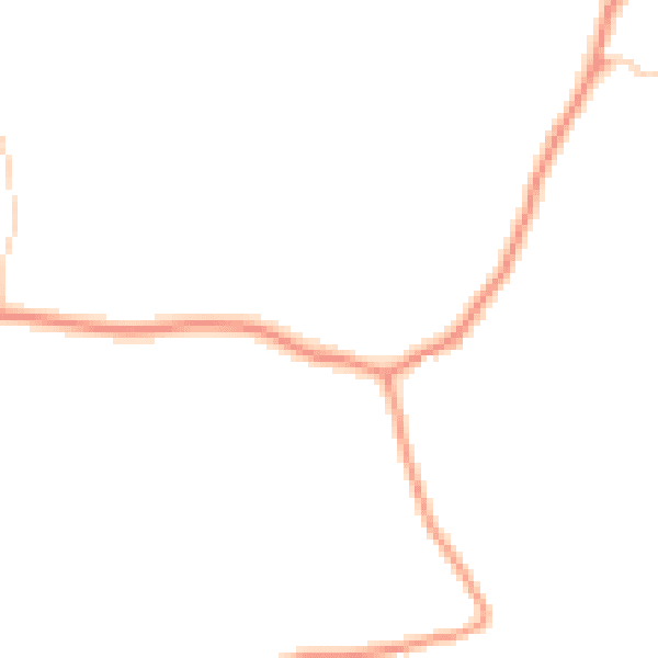 Daytime road noise heatmap for GU10 4HR