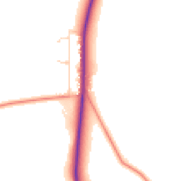 Daytime road noise heatmap for GU10 4LP