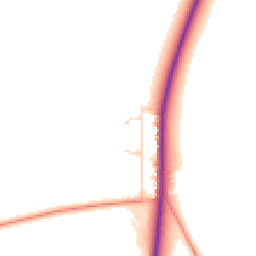 Daytime road noise heatmap for GU10 4LU