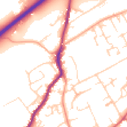Daytime road noise heatmap for GU10 4NZ