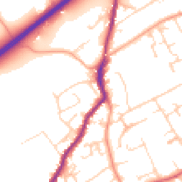 Daytime road noise heatmap for GU10 4PQ