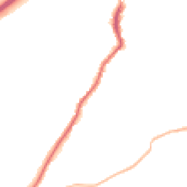 Night-time road noise heatmap for GU10 4QS