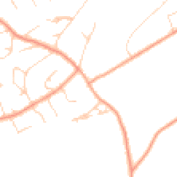 Daytime road noise heatmap for GU10 4RL