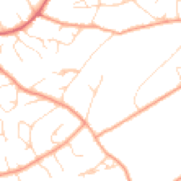 Daytime road noise heatmap for GU10 4RW