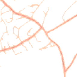 Daytime road noise heatmap for GU10 4TJ