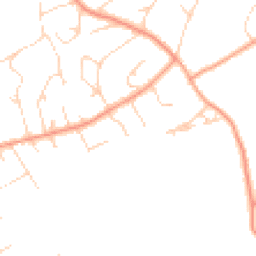 Daytime road noise heatmap for GU10 4TN