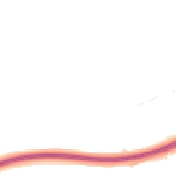 Night-time road noise heatmap for GU10 5BF