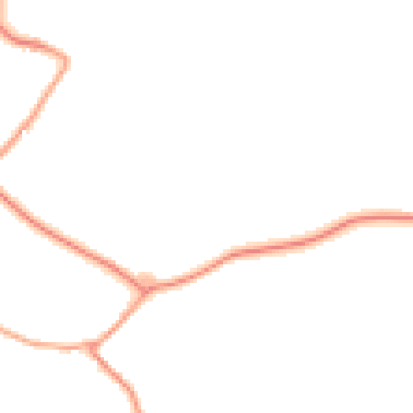 Daytime road noise heatmap for GU10 5DN