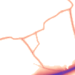 Daytime road noise heatmap for GU10 5JG
