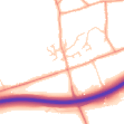 Daytime road noise heatmap for GU10 5LR