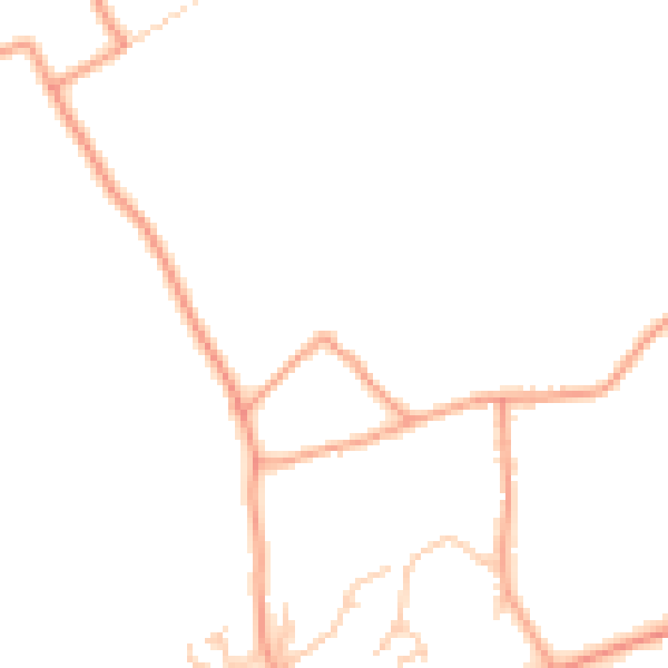 Daytime road noise heatmap for GU10 5NA